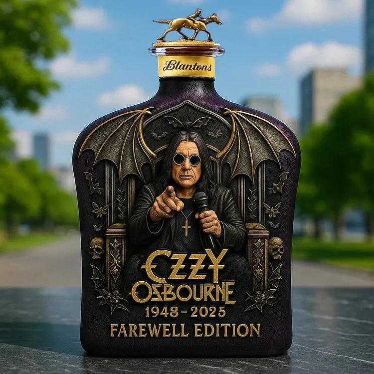 Limited Edition House Whiskey Featuring Ozzy Osbourne Relief - 5"