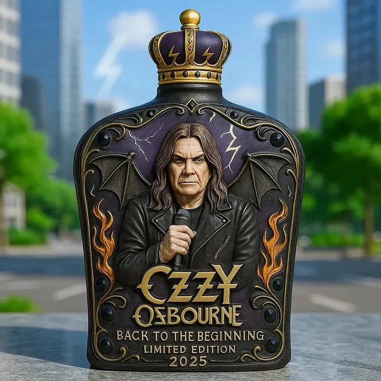 Limited Edition House Whiskey Featuring Ozzy Osbourne Relief - 5"