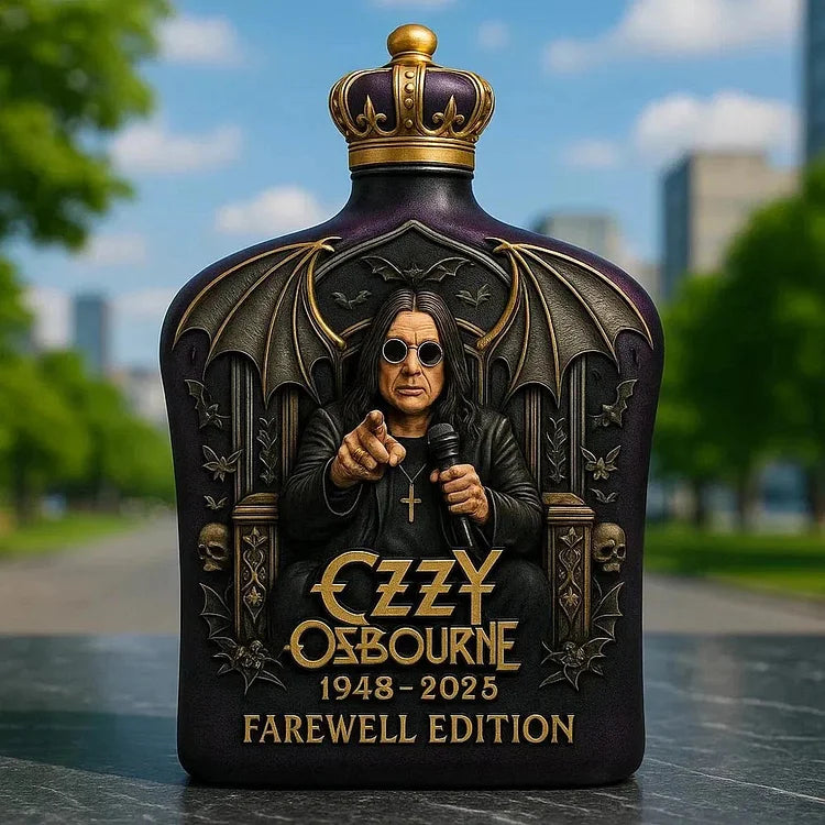 Limited Edition House Whiskey Featuring Ozzy Osbourne Relief - 5"