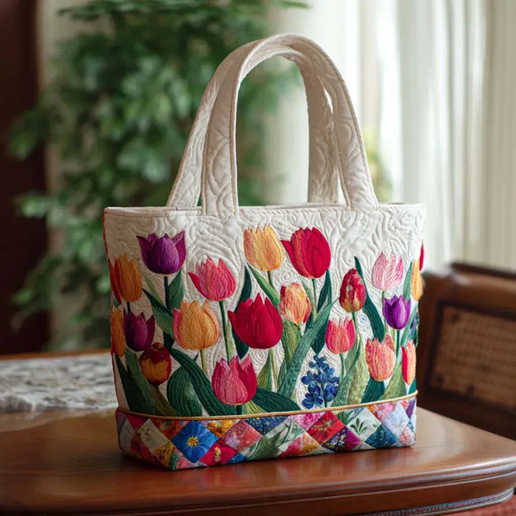 Quilted Tulip Tote