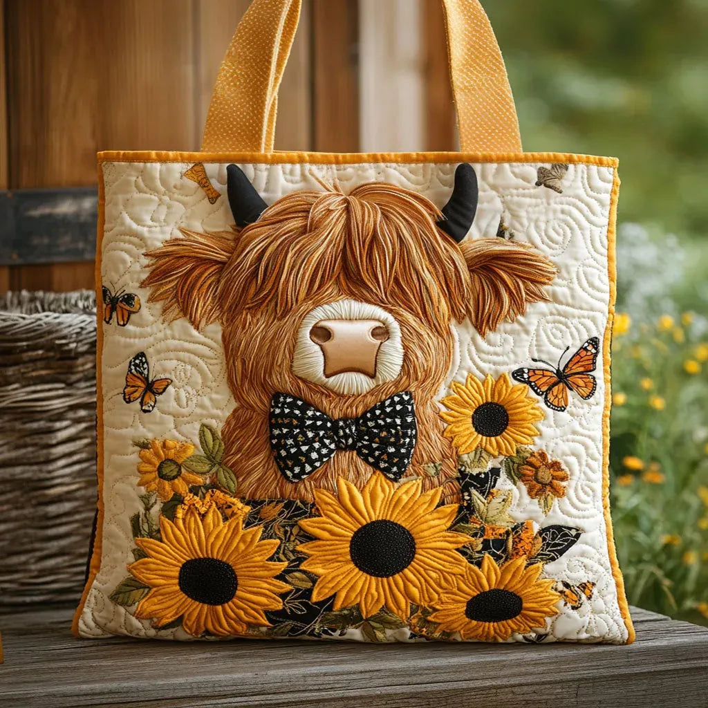 Quilted Butterfly & Bow Handbag