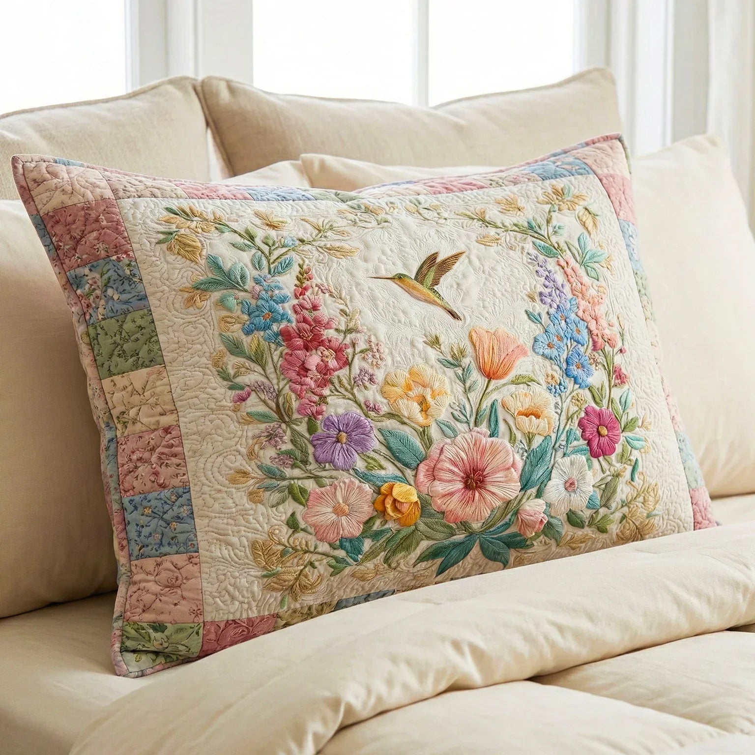 Floral Fields Quilted Pillowcase