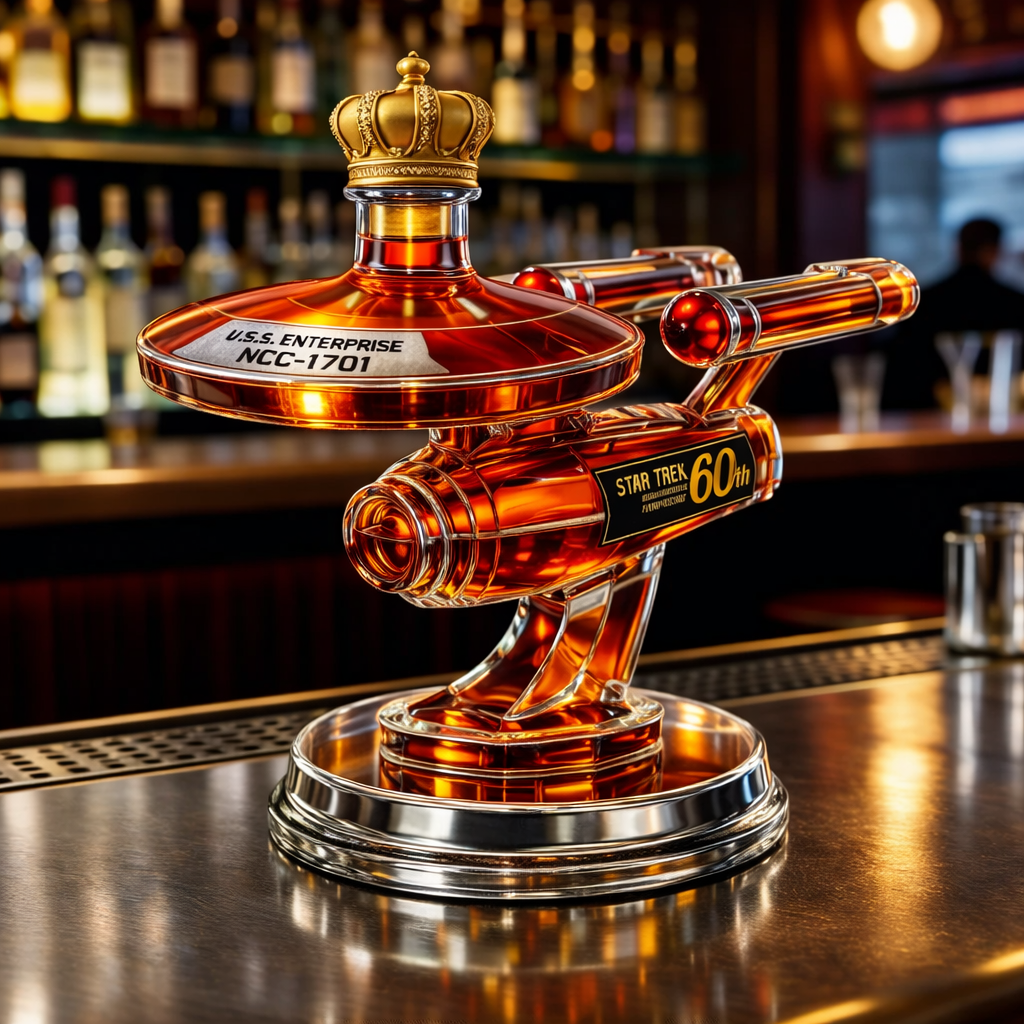 60th Anniversary USS Enterprise - Whisky Decanter