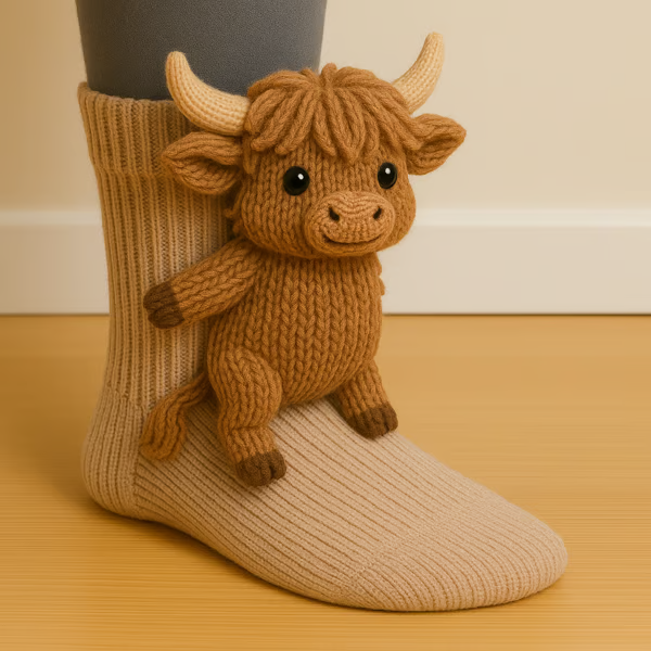 Lydia - Cow Print Socks