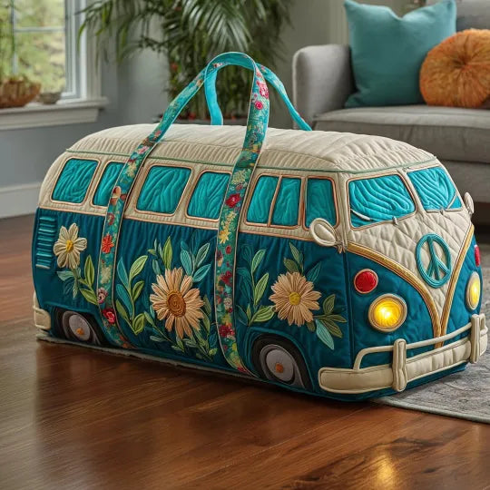 Bohemian Quilted Travel Bag - Hippie Van Design
