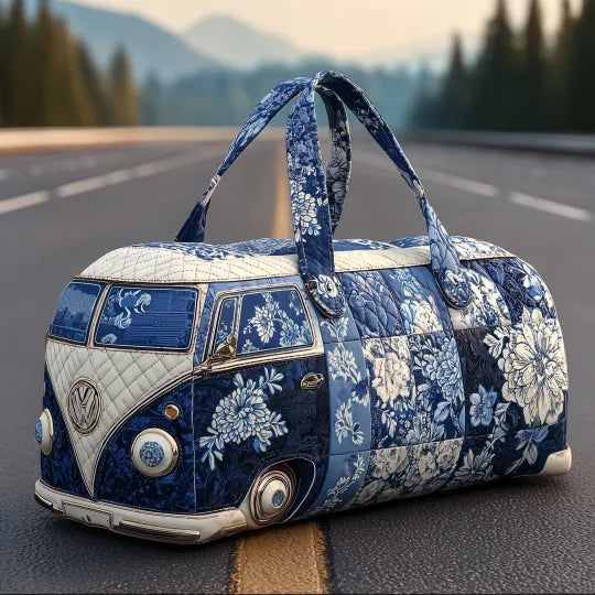 Indigo Combo Quilted Travel Bag