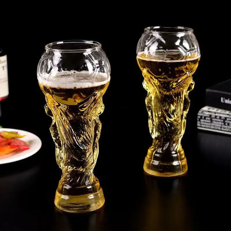 Beer Glass Coffee Mugs trophy shape Comfort with Distinctive Texture Beer Mug Suitable for Family Gatherings