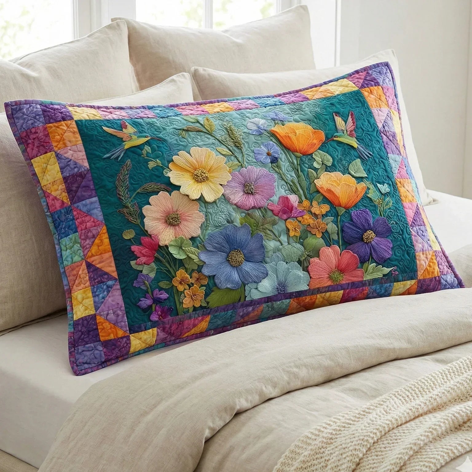 Soft Petal Quilted Pillowcase - A Dreamy Touch