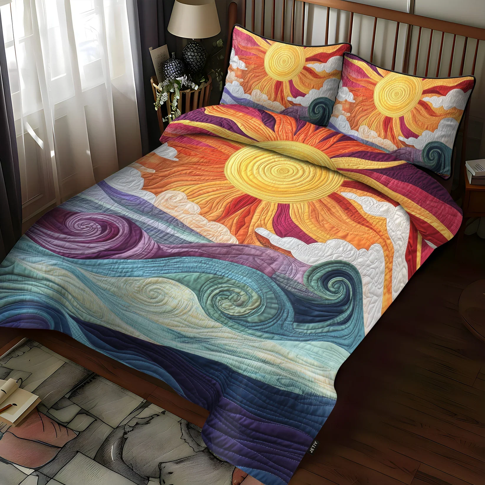 Sunbeam Charm 3-Piece Quilted Bedding Set