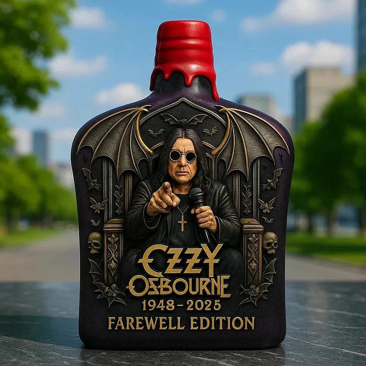 Limited Edition House Whiskey Featuring Ozzy Osbourne Relief - 5"