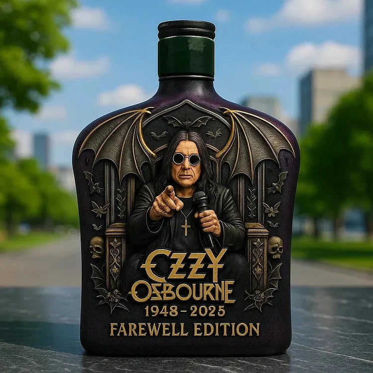 Limited Edition House Whiskey Featuring Ozzy Osbourne Relief - 5"