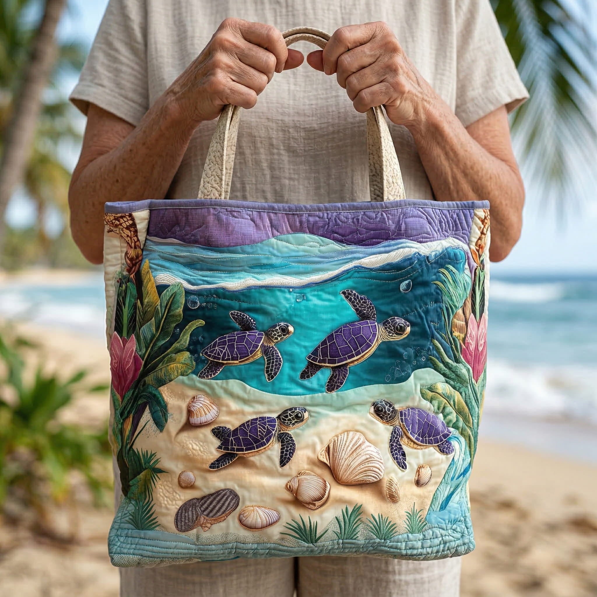Artisan Tote Bag: Essence of the Lagoon