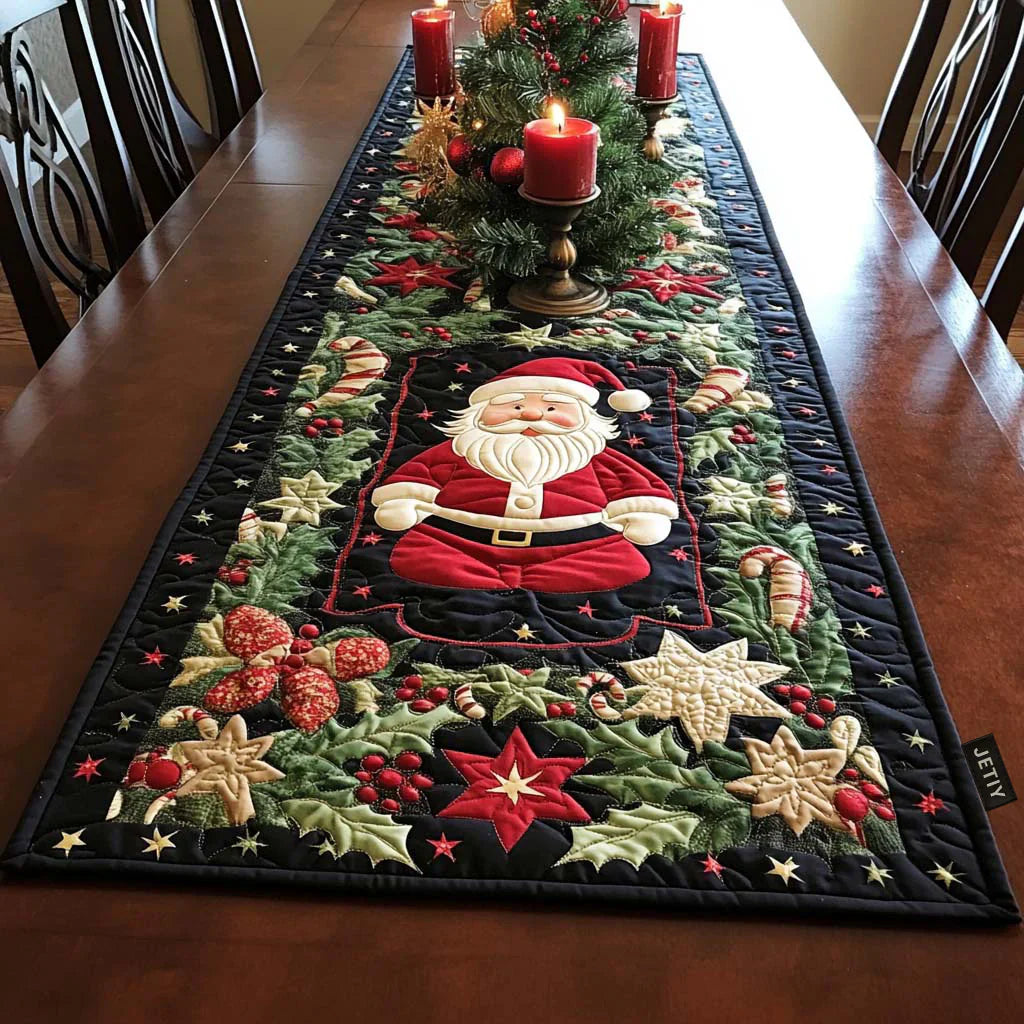Arctic Shine Quilted Table Runner