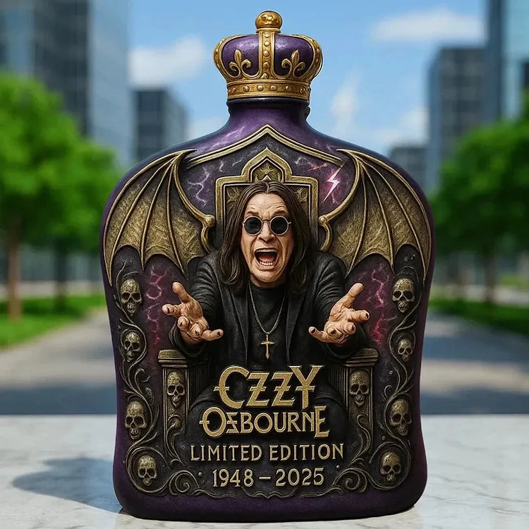 Limited Edition House Whiskey Featuring Ozzy Osbourne Relief - 5"
