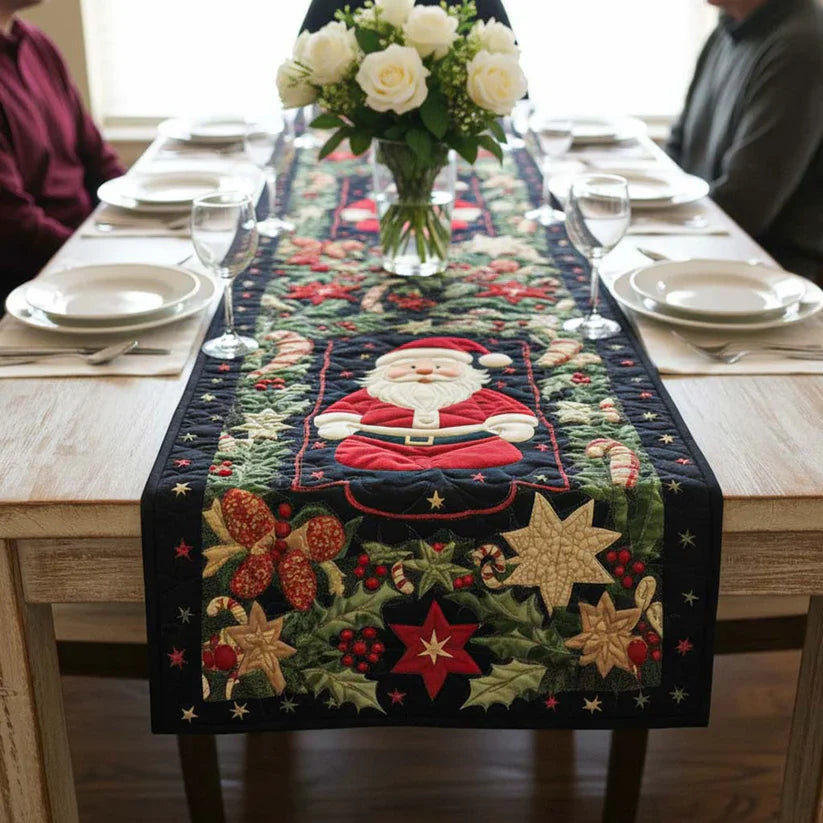 Arctic Shine Quilted Table Runner