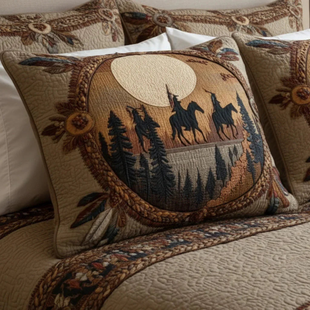 Dreamcatcher Circle Quilted Pillowcase