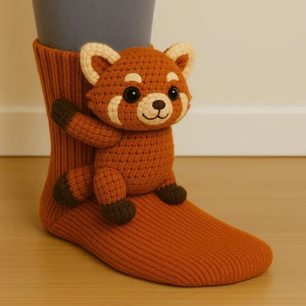 Lina - Cozy Fox Patterned Socks