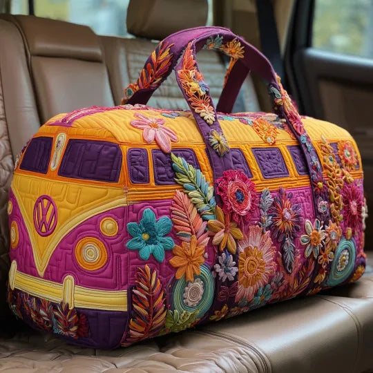 Bohemian Quilted Travel Bag - Vintage Van Design