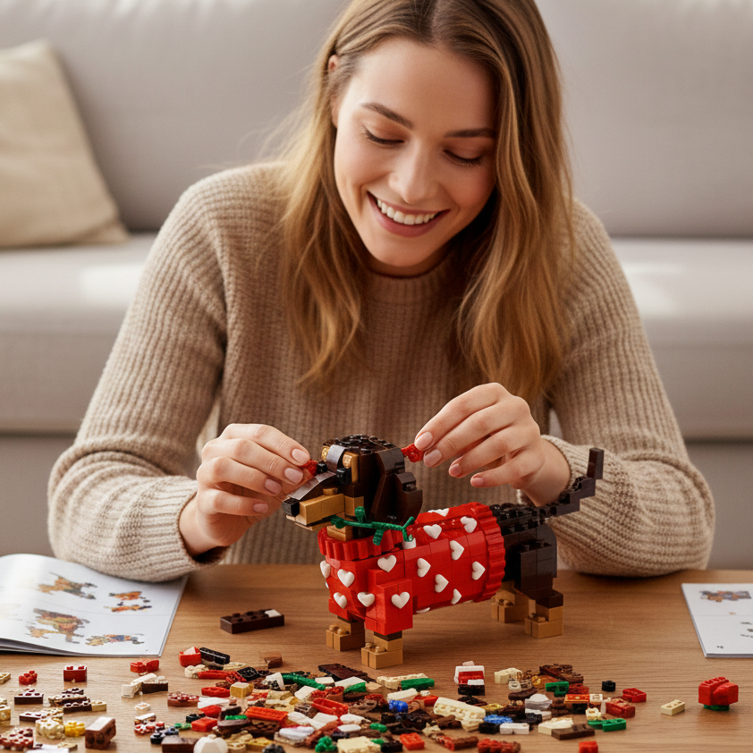 Dachshund Love Cube Set