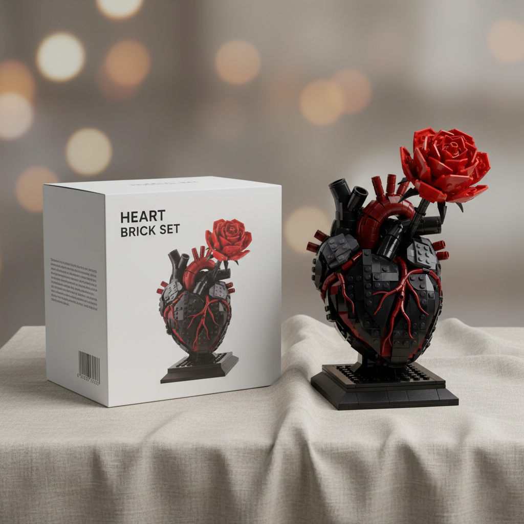 Heartfelt Love Brick Building Set