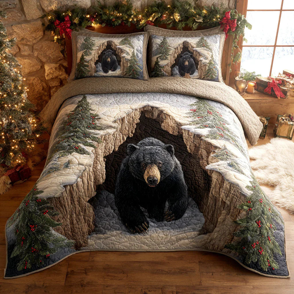3-Piece Quilted Bedding Set - Getaway Escape