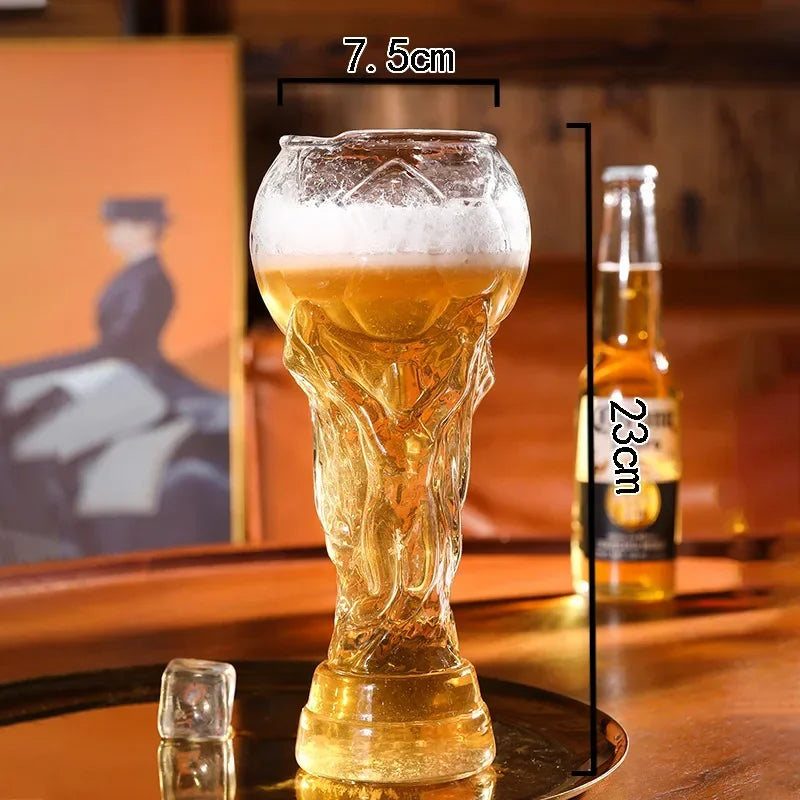 Beer Glass Coffee Mugs trophy shape Comfort with Distinctive Texture Beer Mug Suitable for Family Gatherings