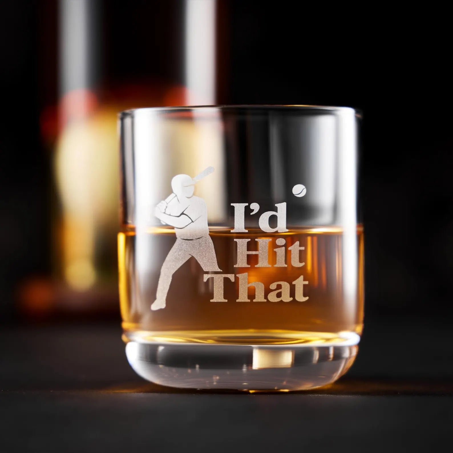 Whiskey Bottle - Baseball Set Edition with Glasses